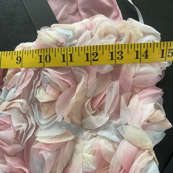 Lulus Womens Coquette Fairycore Floral Rosette Dress Size S Cottagecore Princess - Picture 14 of 15